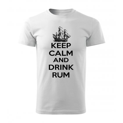 Pánské tričko Keep calm and drink rum