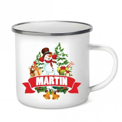 Plecháček Vánoční sněhulák se jménem Martin