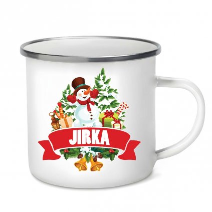 Plecháček Vánoční sněhulák se jménem Jirka