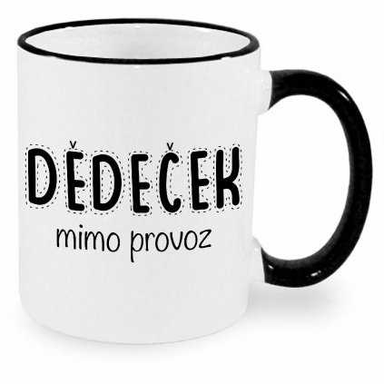 Hrnek Dědeček mimo provoz černý