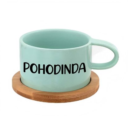 Hrnek makronka Pohodinda mátový