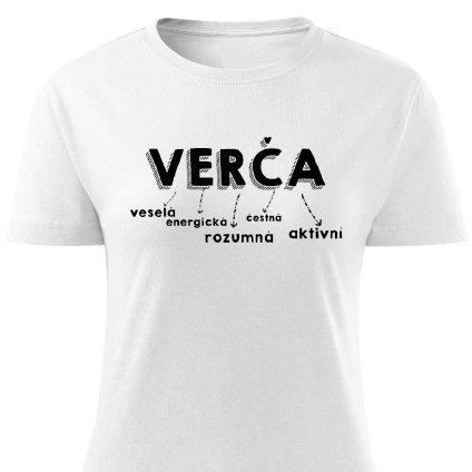 Dámské tričko Verča bílé