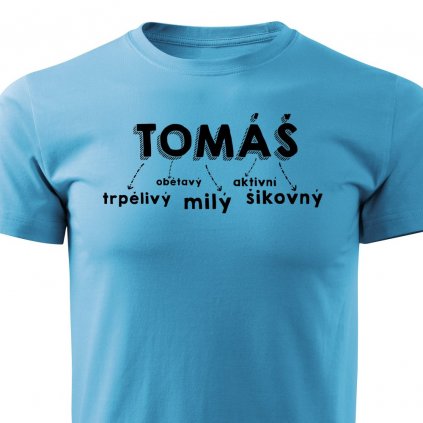 Pánské tričko Tomáš - tyrkysové