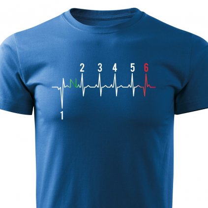Pánské tričko EKG motorka 6 kvalt