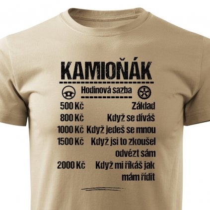 Pánské tričko Tričko Kamioňák - sazba