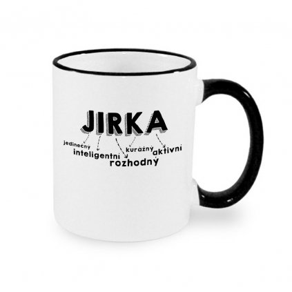 Hrnek - Jirka - černý