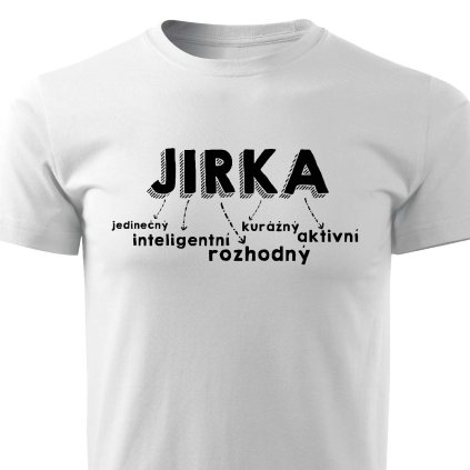 Jirka pánské tričko bílé