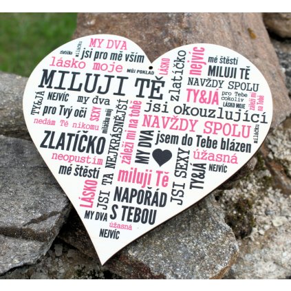 Zamilované srdce - růžová - pro ni