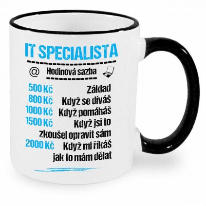 Hrnek IT specialista - sazba