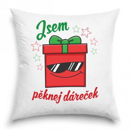 Jsem pěknej dáreček - frajer polštář