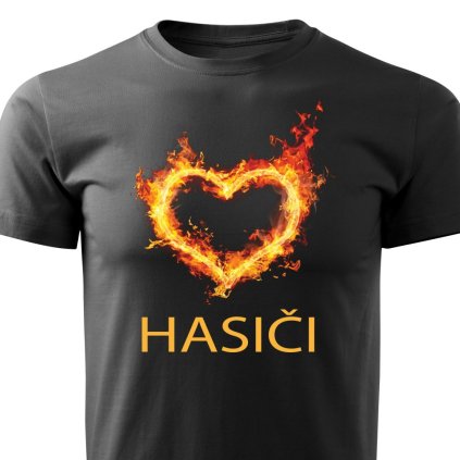 Dětské tričko Hasiči - hořící srdce