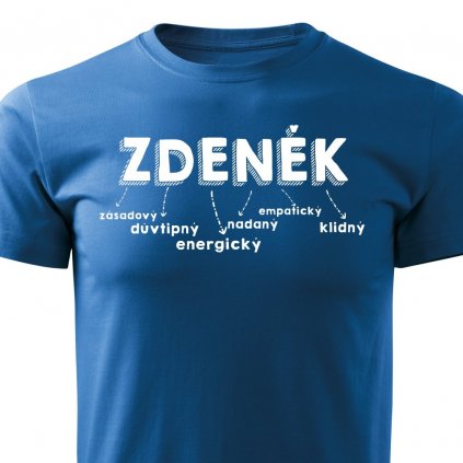Pánské tričko Zdeněk - modré