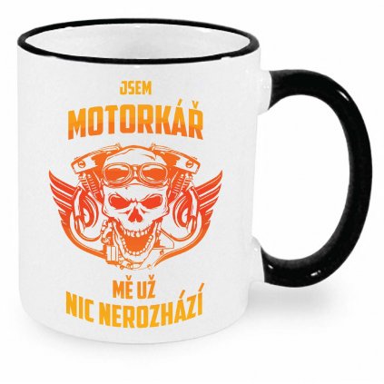 motorkare nic nerozhazi hrnek černý