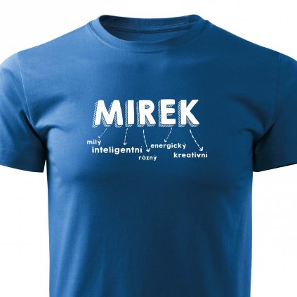 Pánské tričko Mirek - modré