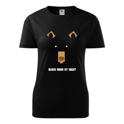 Dámské tričko Medvěd v noci