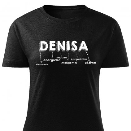 Dámské tričko Denisa černé