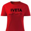 Dámkské tričko Iveta červené