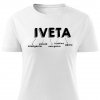 Dámkské tričko Iveta bílé
