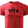 Pánské tričko Víťa červené