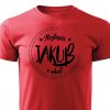 Pánské tričko Nejlepší Jakub v okolí červené