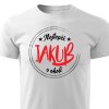 Pánské tričko Nejlepší Jakub v okolí bílé