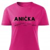 Dámské tričko Anička růžové