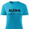Dámské tričko Alena tyrkysové