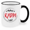 Hrnek Nejlepší Radim v okolí černý