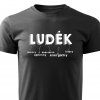 Pánské tričko Luděk černé