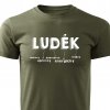 Pánské tričko Luděk vojenské