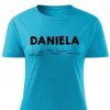 Dámské tričko Daniela tyrkysové