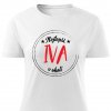 Dámské tričko Nejlepší Iva v okolí bílé