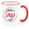 Hrnek Nejlepší Šárka v okolí červený