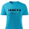 Dámské tričko Janička tyrkysové