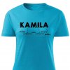 Dámské tričko Kamila tyrkysové