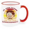 Hrnek Já jsem tatínek. Jaké jsou tvoje superschopnosti červený