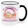 Hrnek Já jsem babička. Jaké jsou tvoje superschopnosti černý