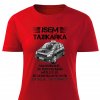 Dámské tričko Jsem taxikářka červené