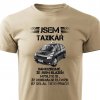 Pánské tričko Jsem taxikář pískové