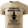 Pánské tričko Jsem inspektor pískové