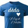 Pánské tričko Děda se jmény dětí modré