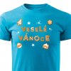 Pánské tričko Veselé Vánoce tyrkysové