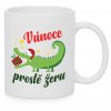 Vánoční hrnek Vánoce prostě žeru bílý
