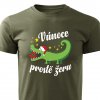 Pánské tričko Vánoce prostě žeru vojenské