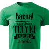 Pánské tričko Bacha, mám šílenou tchyni - zelené