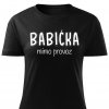 Dámské tričko Babička mimo provoz černé
