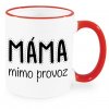 Hrnek Máma mimo provoz červený