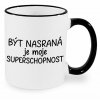 Hrnek Být nasraná je moje superschopnost černý
