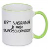 Hrnek Být nasraná je moje superschopnost zelený