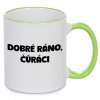 Hrnek Dobré ráno, čůráci zelený